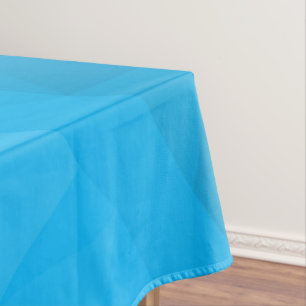 Blue cyan gradient geometric mesh pattern Triangle Tablecloth