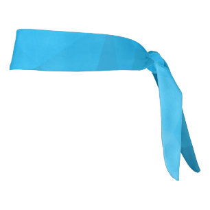 Blue cyan gradient geometric mesh pattern Triangle Tie Headband