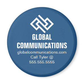 Blue Cyber Technology Computer Company Custom Magnet