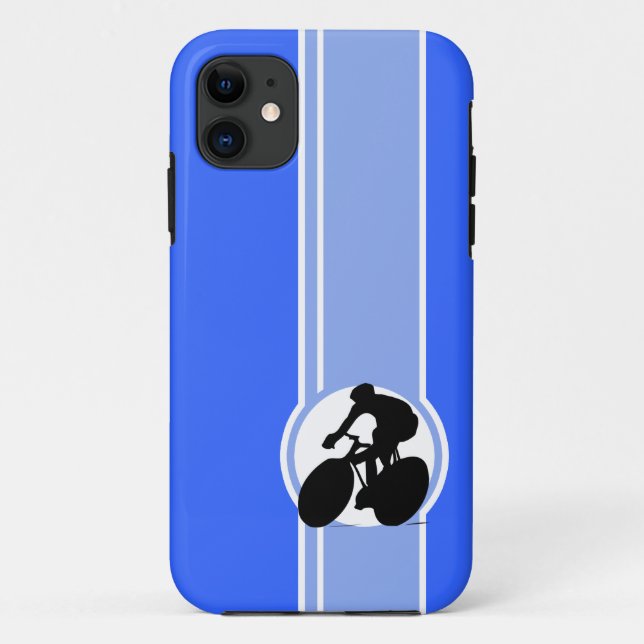 Blue Cycling Case-Mate iPhone Case (Back)