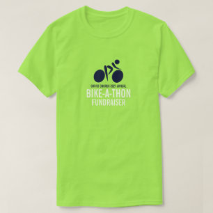 Blue Cycling Logo, Charity Bike-a-Thon Event T-Shirt