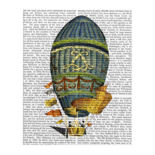 Blue Cylindrical Hot Air Balloon Acrylic Print