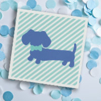 Blue Dachshund Birthday Party | Baby Showers