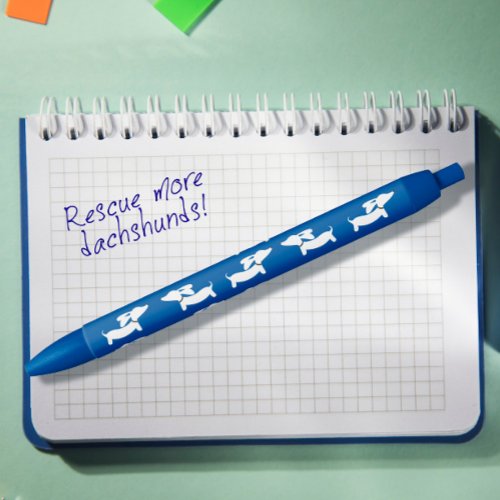 Blue Dachshund Ink Pen for Dachshund Lovers