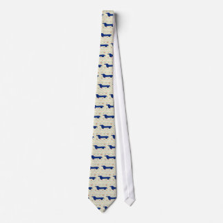 Blue Dachshund Neck Tie