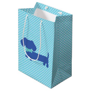 Blue Dachshund Party Supplies Gift Bag by Smoothe1 at Zazzle