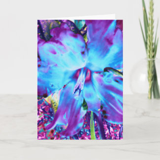 Blue Daffodil Greeting Card