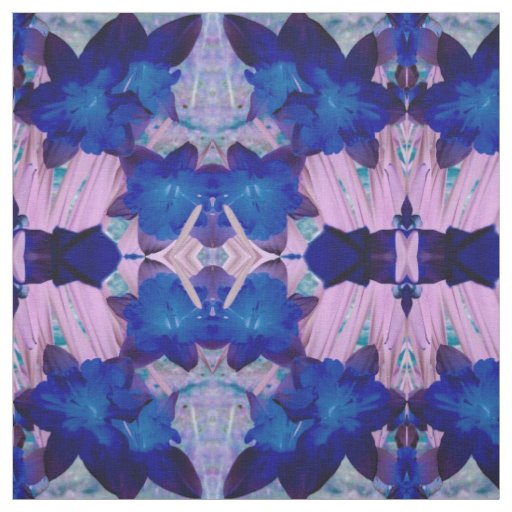 Blue Daffodils Fabric