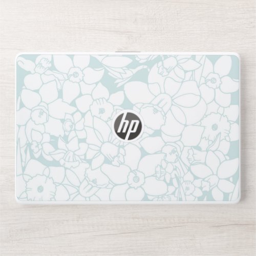 Blue Daffodils HP Laptop Skin
