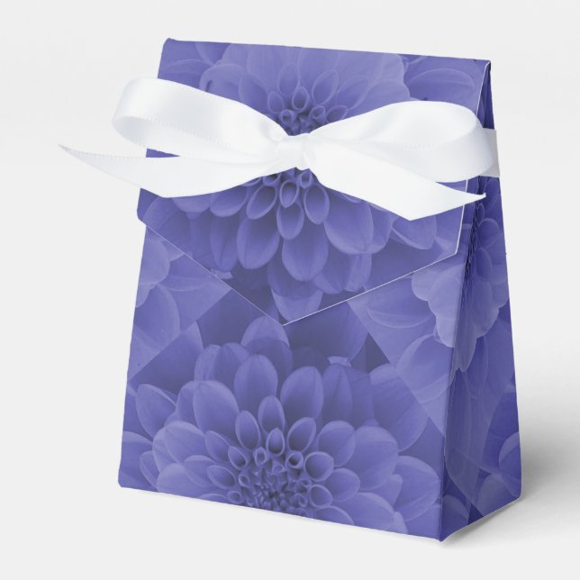 Blue Dahlia Favor Boxes (Front Side)