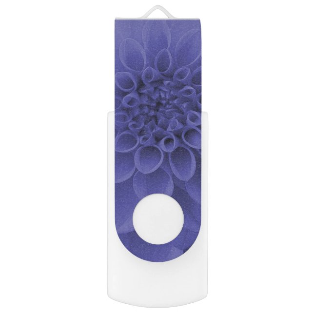 Blue Dahlia Flash Drive (Front Vertical)
