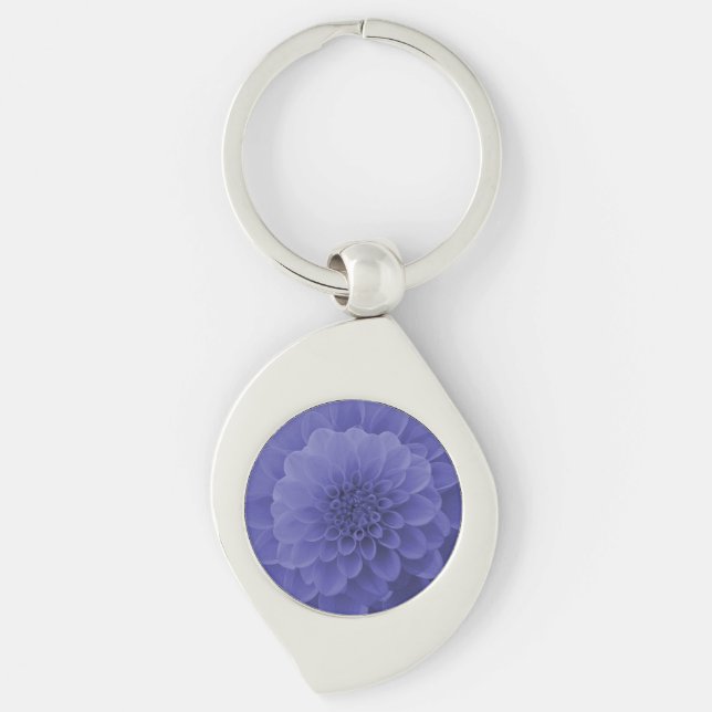 Blue Dahlia Keychain (Front)