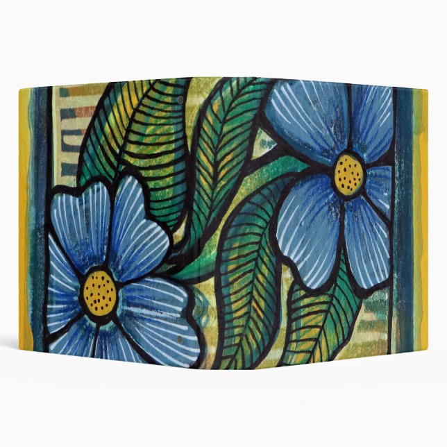 Blue Daisies                                       3 Ring Binder (Background)