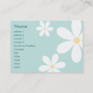 Blue Daisies - Chubby Business Card
