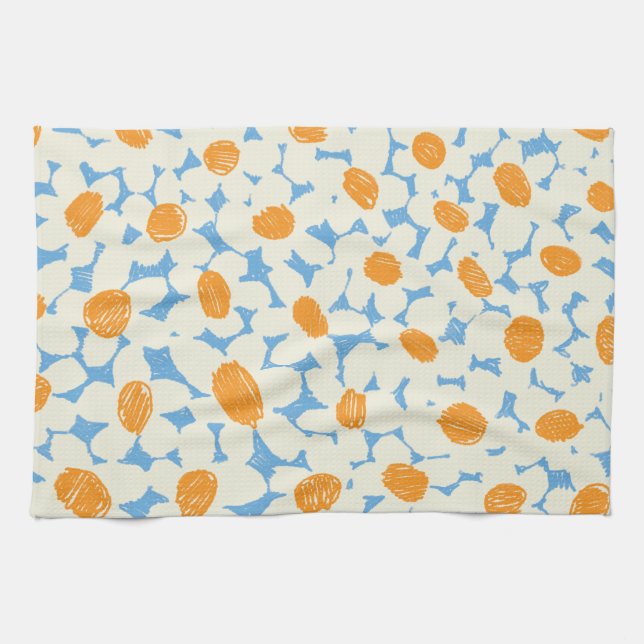 Blue Daisies Kitchen Towel (Horizontal)