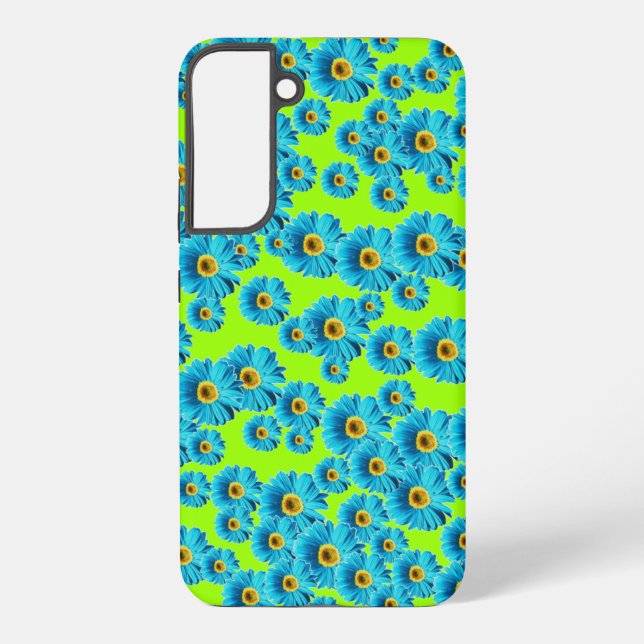 Blue Daisies Samsung Galaxy Case (Back)