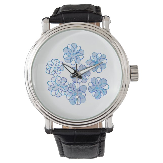 Blue Daisies Watch (Front)