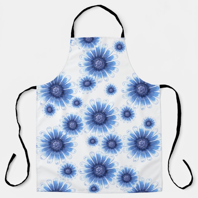 Blue Daisy Apron (Front)