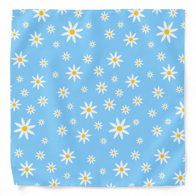 Blue Daisy Bandana (Front)