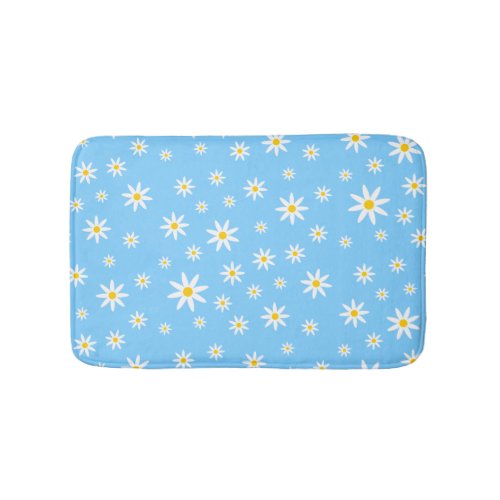 Blue Daisy Bath Mat