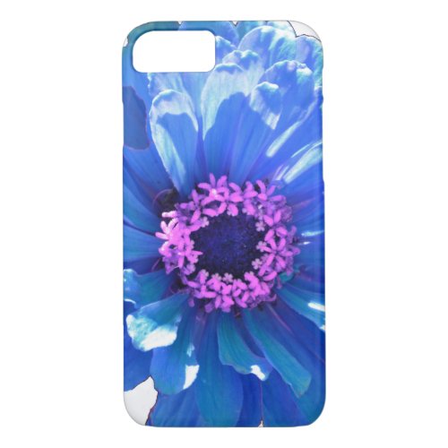 Blue daisy blue floral photo iPhone 87 case