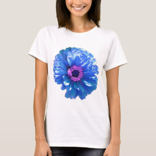 Blue daisy blue floral photo T-Shirt