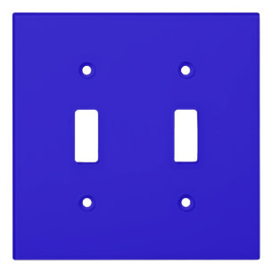 Blue Daisy Blue Solid Color Light Switch Cover