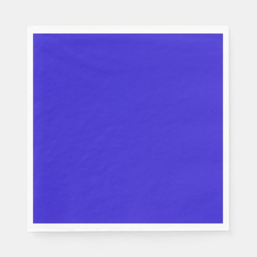 Blue daisy blue solid color napkins