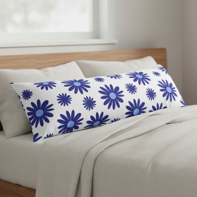 Blue Daisy Body Pillow (blue daisy body pillow)