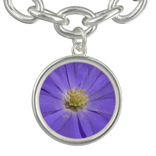 Blue Daisy Bracelet Purple Daisy Charm Braclets