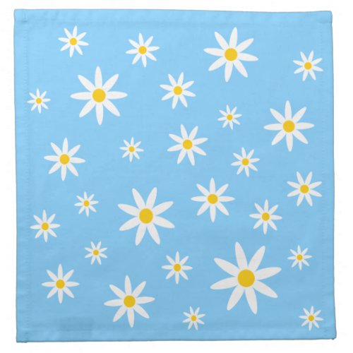 Blue Daisy Cloth Napkin