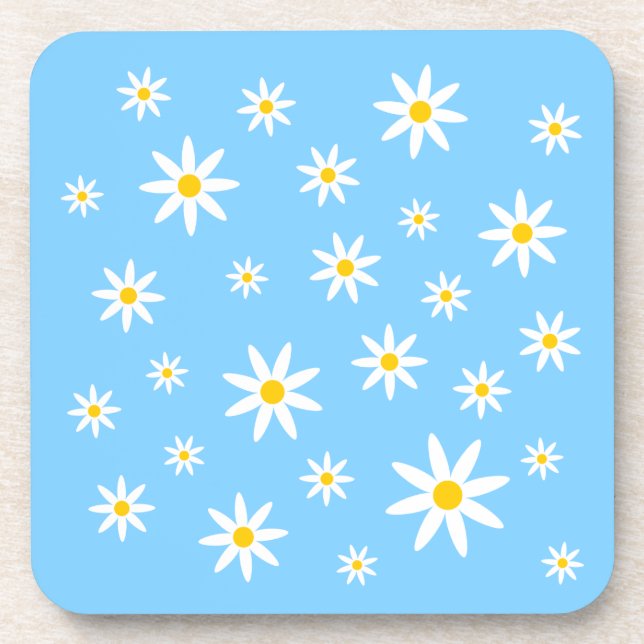 Blue Daisy Coasters (Front)