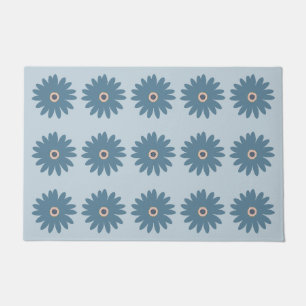 Blue Daisy Doormat