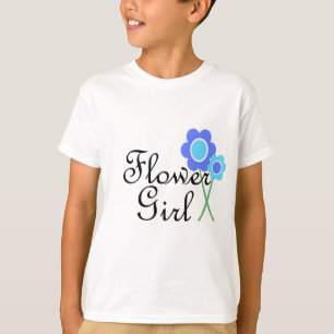 Blue Daisy Flower Girl T-Shirt
