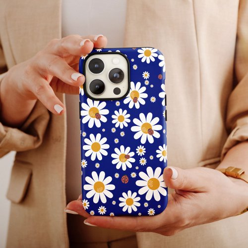 Blue Daisy Flower   iPhone 14 Case_Mate Case_Mate iPhone 14 Case