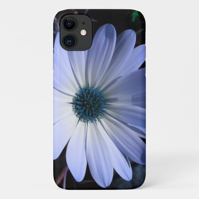 Blue Daisy Flower iPhone 3 Case (Back)