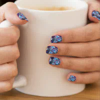 Blue Glitter Nails by MargaritasNailz