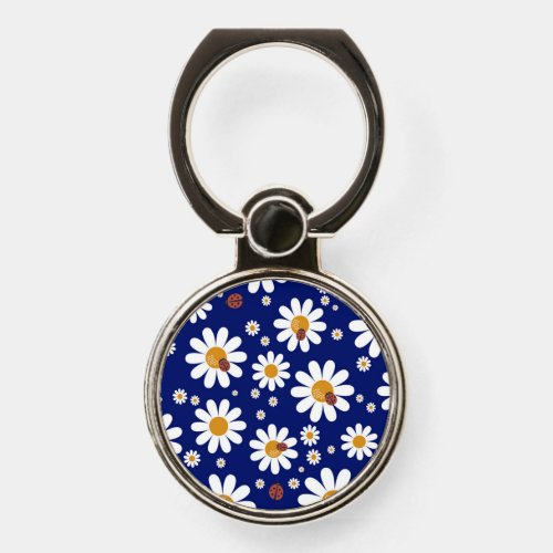 Blue Daisy Flower Phone Ring Holder  Ring Stand