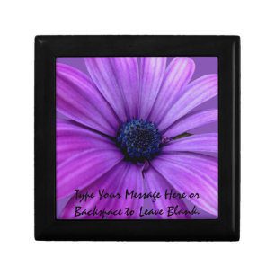 Blue Daisy Gift Box Personalize Daisy Jewelry Box