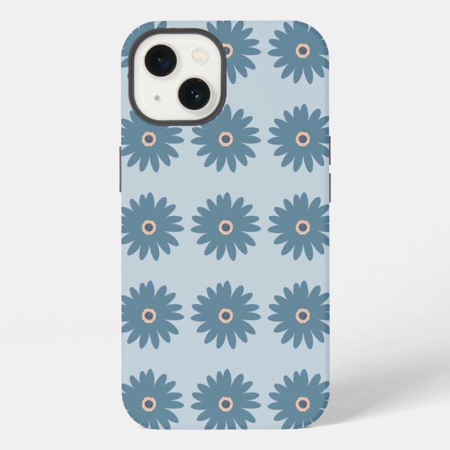 Blue Daisy Iphone Case (Back)