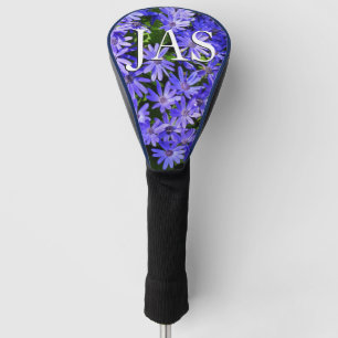 Blue Daisy-like Flowers Nature Photography Golf Head Cover