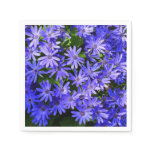 Blue Daisy-like Flowers Nature Photography Napkins