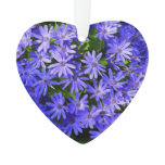 Blue Daisy-like Flowers Nature Photography Ornament