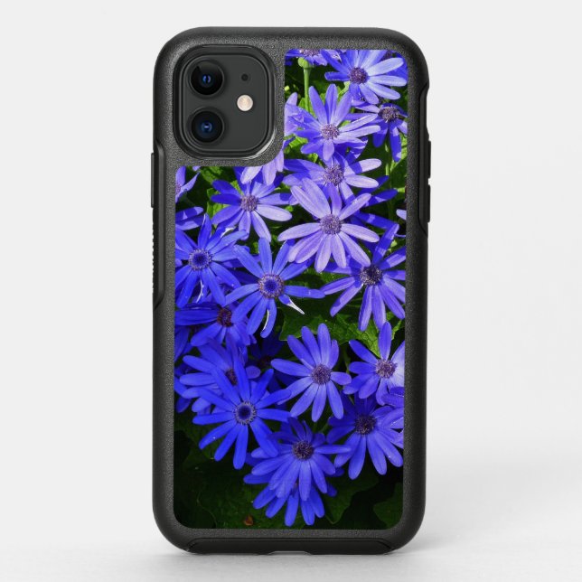 Blue Daisy-like Flowers Nature Photography Otterbox iPhone Case (Back)