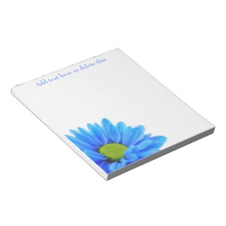 Blue Daisy Notepad