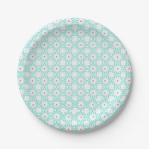 Blue Daisy Paper Plates