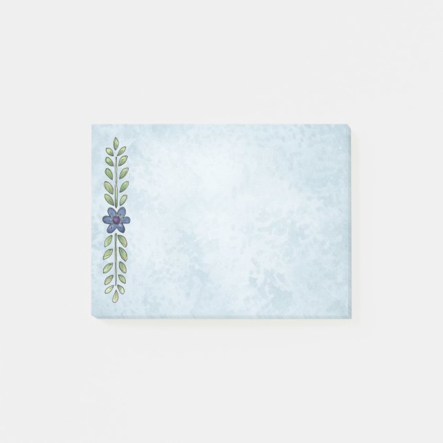 Blue Daisy Post-it Notes (Front)