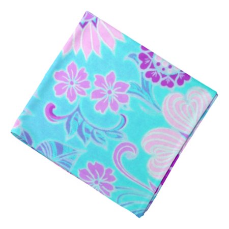 Blue Daisy Retro Print Bandanna