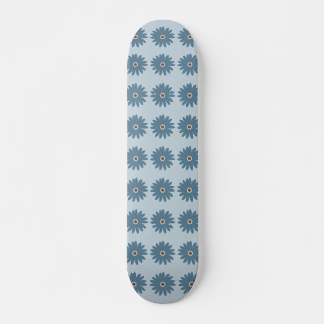 Blue Daisy Skateboard (Front)
