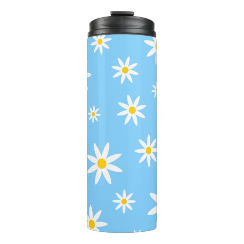 Blue Daisy Thermal Tumbler